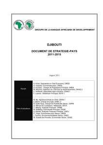 Djibouti - 2011-2015 - Document de stratégie pays