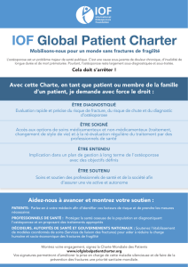 IOF Global Patient Charter - International Osteoporosis Foundation