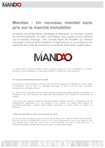Mandao : Un nouveau mandat sans prix sur le marché