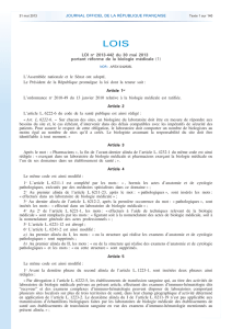 Loi n°2013-442 du 30 mai 2013 portant réforme de la - CClin