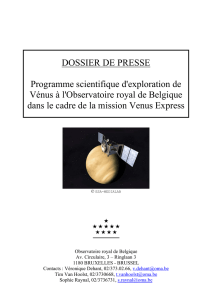 DOSSIER DE PRESSE Programme scientifique d