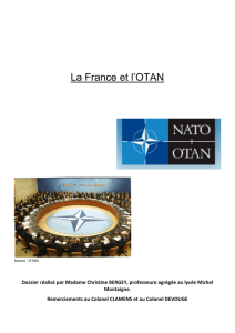 La France et l`OTAN - Sites disciplinaires de l`Académie de Bordeaux