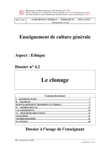 Le clonage