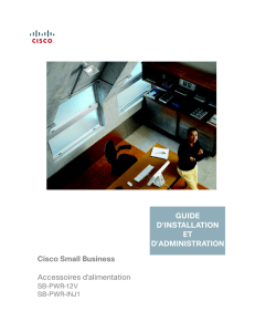 Installation des accessoires d`alimentation