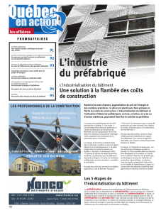 L`industrie du préfabriqué