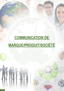 communication de marque/produit/société