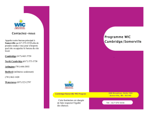 Programme WIC Cambridge/Somerville