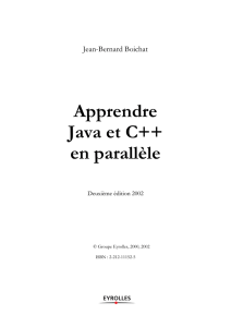 Apprendre Java et C++ en parallèle