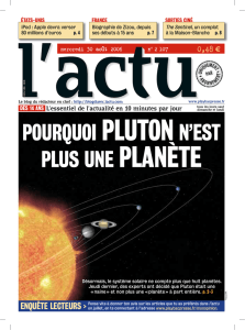 pourquoi plutonn`est plus une planète