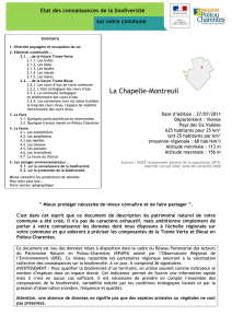 La Chapelle-Montreuil - Observatoire Régional de l`Environnement