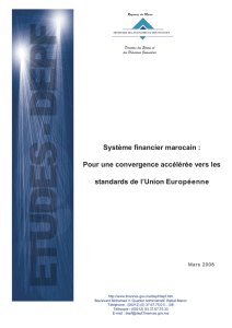 Système financier marocain - Ministère de l`Economie et des Finances