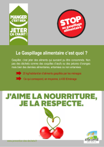 STOP au gaspillage alimentaire