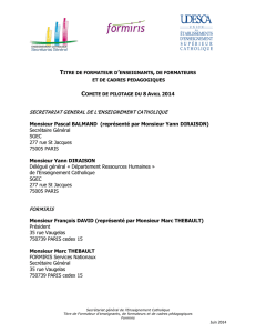 comité de pilotage au 8 avril 2014 - Dimensions formateur
