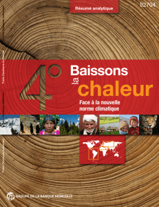 Baissons la chaleur - World bank documents