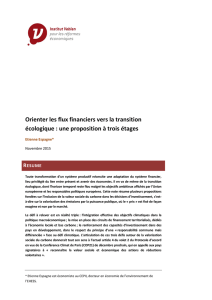 Orienter les flux financiers vers la transition écologique : une