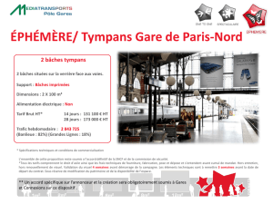 ÉPHÉMÈRE/ Tympans Gare de Paris-Nord