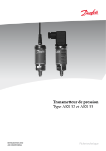 Transmetteur de pression Type AKS 32 et AKS 33