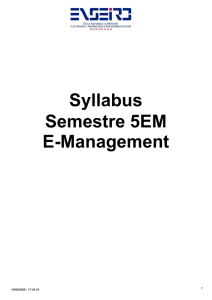 Syllabus Semestre 5EM E-Management - ENSEIRB