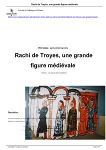 Rachi de Troyes, une grande figure médiévale