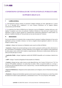 conditions generales de vente d`espace publicitaire