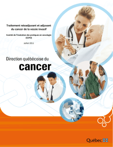 Guide sur le traitement adjuvant du cancer de la vessie