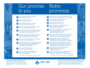 Notre promesse - The Ottawa Hospital