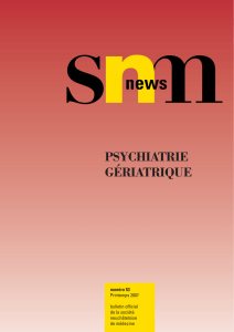 Printemps 2007 - Société neuchâteloise de médecine