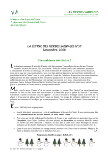 lettre LHS 37 - Les Herbes Sauvages