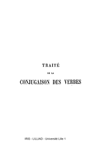 CONJUGAISON DES VERBES - IRIS