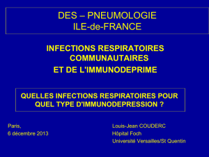 Infections Resp et type d`immunosupression ( PDF