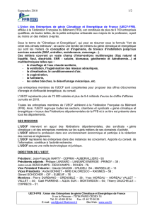 Union climatique de france (ucf-ffb)l`union des entreprises de genie