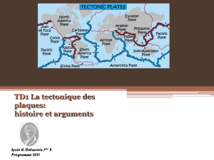 TD1 La tectonique des plaques: histoire et arguments