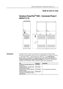 Variateurs PowerFlex 700S – Commande Phase II (tailles 9 à 13)
