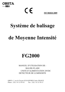 Système de balisage de Moyenne Intensité FG2000