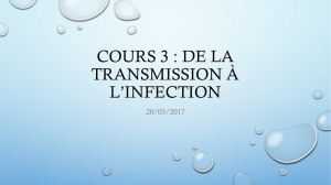 Cours 3 transmission à infection