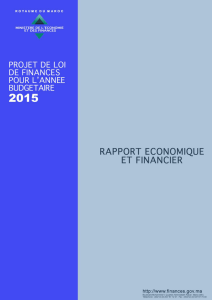 Table des matières - Ministère de l`Economie et des Finances