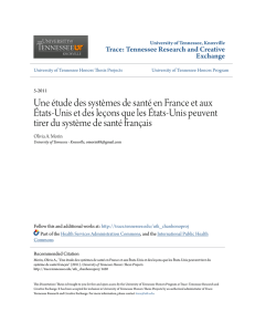 Une Ã©tude des systÃ¨mes de santÃ© en France et aux Ã›tats