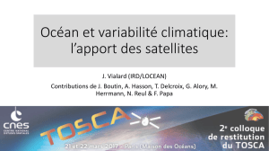 Océan et variabilité climatique: l`apport des satellites