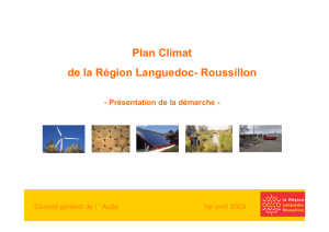 Plan Climat de la Région Languedoc- Roussillon