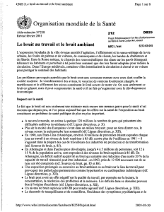 Organisation mondiale de la Santé - Bureau d`audiences publiques