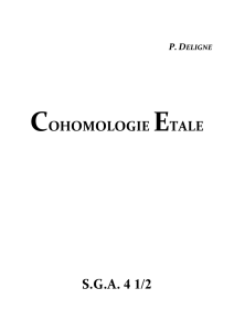 Cohomologie Etale
