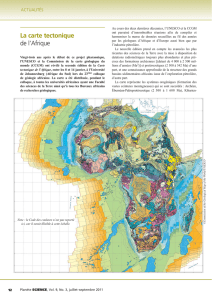 La Carte tectonique de l`Afrique