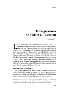 Transgressions de l`islam au Vietnam