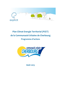 Plan climat énergie territorial - Programme d`actions