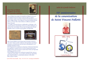 50e anniversaire de la canonisation de Saint Vincent Pallotti
