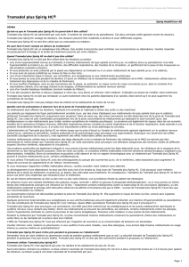 Information patient Tramadol plus Spirig HC - spirig