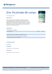 Zinc Picolinate 60 compr.
