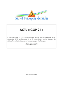 ACTU « COP 21 »