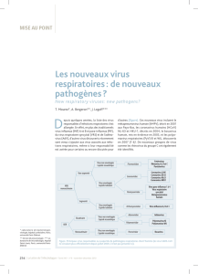 Les nouveaux virus respiratoires : de nouveaux pathogènes ?