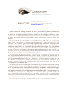 impartition - Dictionnaire encyclopédique de l`administration publique